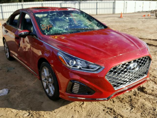 5NPE34AB4JH611013 - 2018 HYUNDAI SONATA SPO RED photo 1