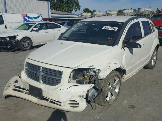 1B3CB4HA1AD549987 - 2010 DODGE CALIBER SX WHITE photo 2