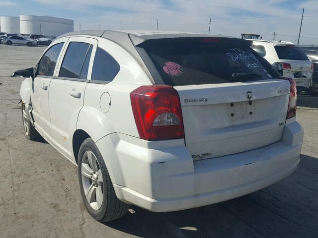 1B3CB4HA1AD549987 - 2010 DODGE CALIBER SX WHITE photo 3