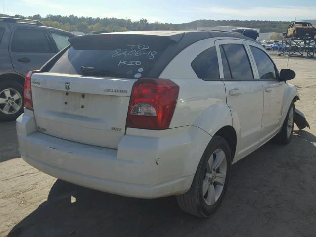 1B3CB4HA1AD549987 - 2010 DODGE CALIBER SX WHITE photo 4