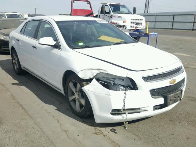 1G1ZC5E0XCF392323 - 2012 CHEVROLET MALIBU 1LT WHITE photo 1