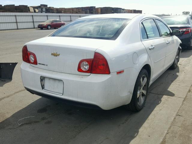 1G1ZC5E0XCF392323 - 2012 CHEVROLET MALIBU 1LT WHITE photo 4