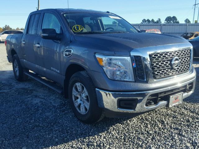 1N6AA1EJ7HN536237 - 2017 NISSAN TITAN S GRAY photo 1