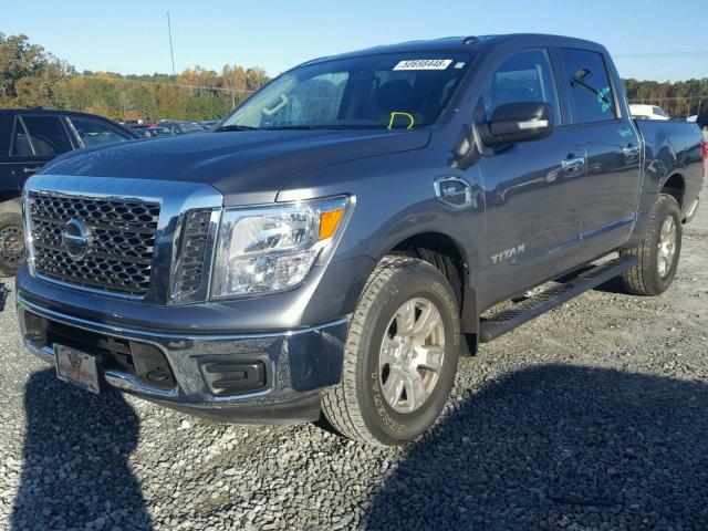 1N6AA1EJ7HN536237 - 2017 NISSAN TITAN S GRAY photo 2