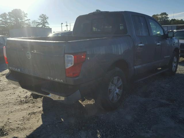 1N6AA1EJ7HN536237 - 2017 NISSAN TITAN S GRAY photo 4