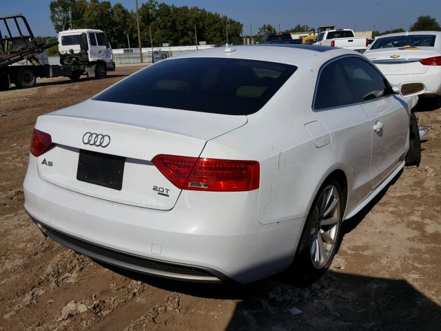 WAUMFAFR5FA022233 - 2015 AUDI A5 PREMIUM WHITE photo 4