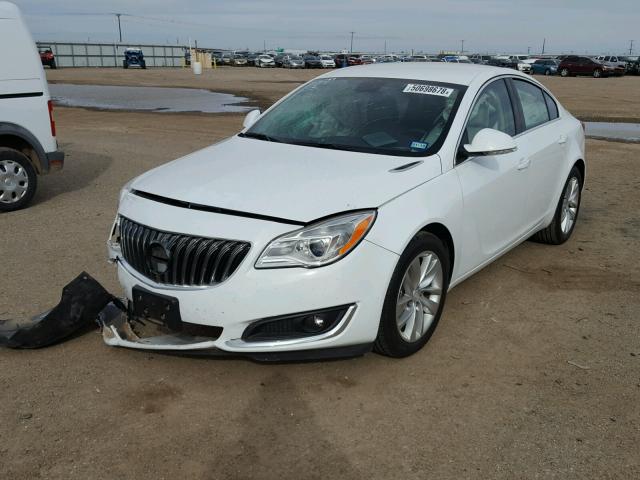 2G4GK5EX4G9207188 - 2016 BUICK REGAL WHITE photo 2