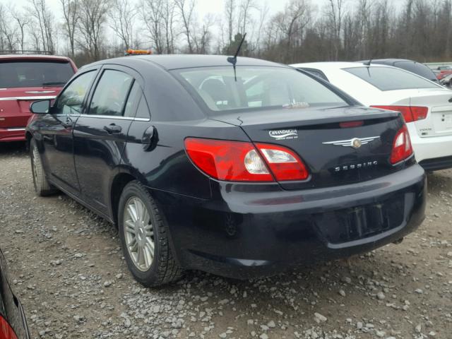 1C3LC46J88N138674 - 2008 CHRYSLER SEBRING LX BLACK photo 3