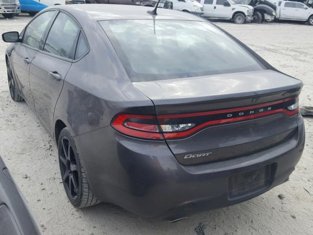 1C3CDFBB6GD531553 - 2016 DODGE DART SXT GRAY photo 3