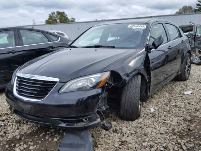 1C3CCBBGXCN308007 - 2012 CHRYSLER 200 TOURIN BLACK photo 2