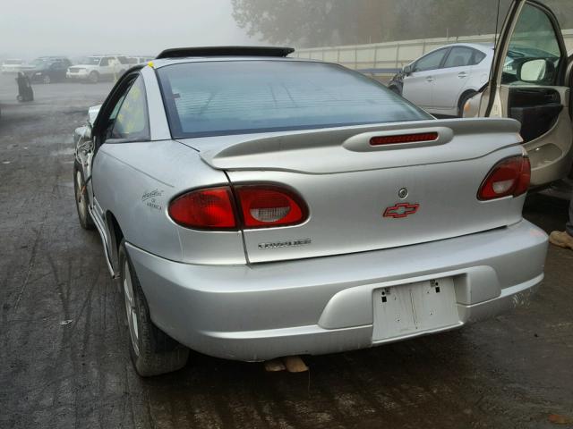 1G1JF12T817106049 - 2001 CHEVROLET CAVALIER Z SILVER photo 3