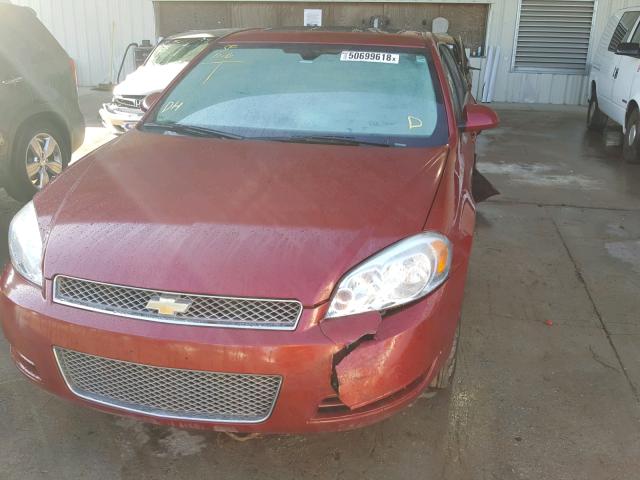 2G1WB5E32E1148823 - 2014 CHEVROLET IMPALA LIM BURGUNDY photo 2