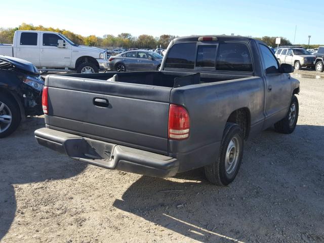 1B7FL26X7YS558171 - 2000 DODGE DAKOTA GRAY photo 4