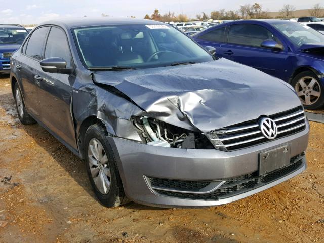 1VWAT7A39EC102400 - 2014 VOLKSWAGEN PASSAT S GRAY photo 1