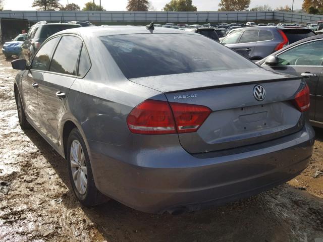 1VWAT7A39EC102400 - 2014 VOLKSWAGEN PASSAT S GRAY photo 3