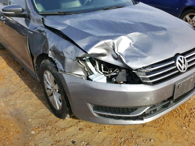 1VWAT7A39EC102400 - 2014 VOLKSWAGEN PASSAT S GRAY photo 9