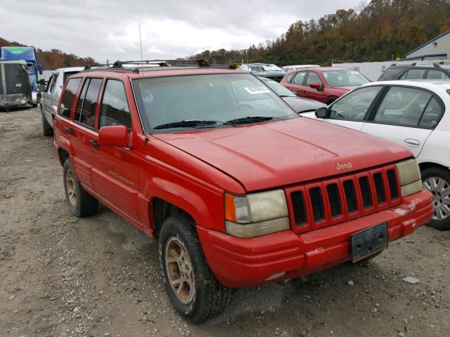 1J4GZ78Y1VC557927 - 1997 JEEP GRAND CHER RED photo 1