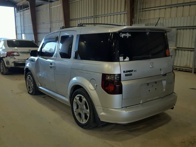 5J6YH18987L008225 - 2007 HONDA ELEMENT SC SILVER photo 3