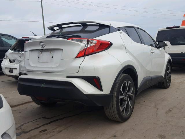 NMTKHMBX5JR016677 - 2018 TOYOTA C-HR XLE WHITE photo 4