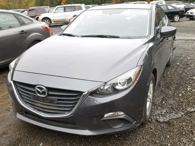 JM1BM1V71E1202534 - 2014 MAZDA 3 TOURING GRAY photo 2