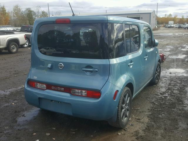 JN8AZ2KR1AT152245 - 2010 NISSAN CUBE BASE BLUE photo 4