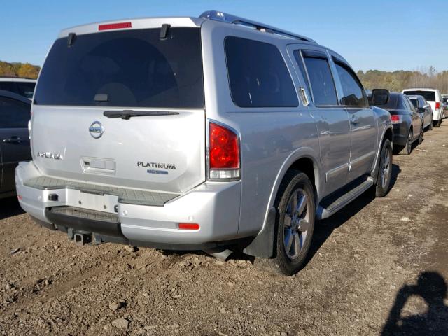 5N1BA0NE0AN614315 - 2010 NISSAN ARMADA PLA SILVER photo 4