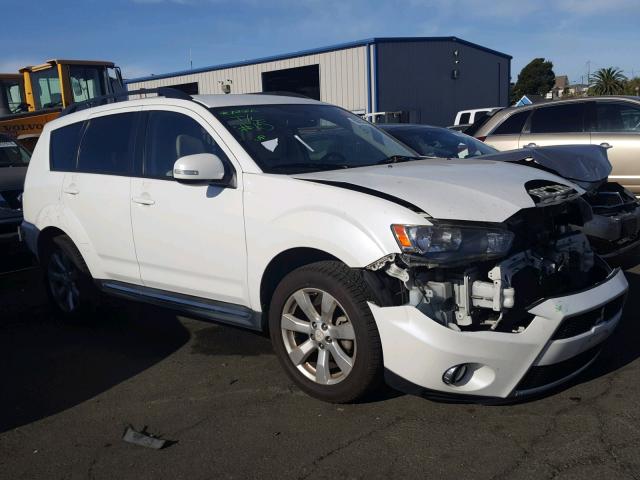 JA4JS4AX3AZ002656 - 2010 MITSUBISHI OUTLANDER WHITE photo 1