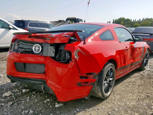 1ZVBP8CU0D5223324 - 2013 FORD MUSTANG BO RED photo 4
