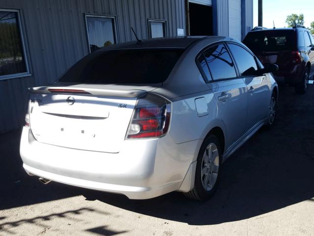 3N1AB6AP4CL661232 - 2012 NISSAN SENTRA 2.0 SILVER photo 4