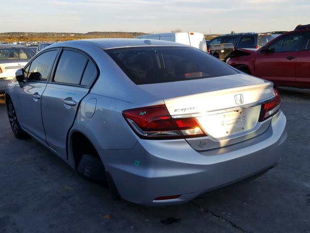 19XFB2F93FE079427 - 2015 HONDA CIVIC EXL SILVER photo 3