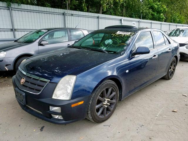 1G6DC67A950164285 - 2005 CADILLAC STS BLUE photo 2