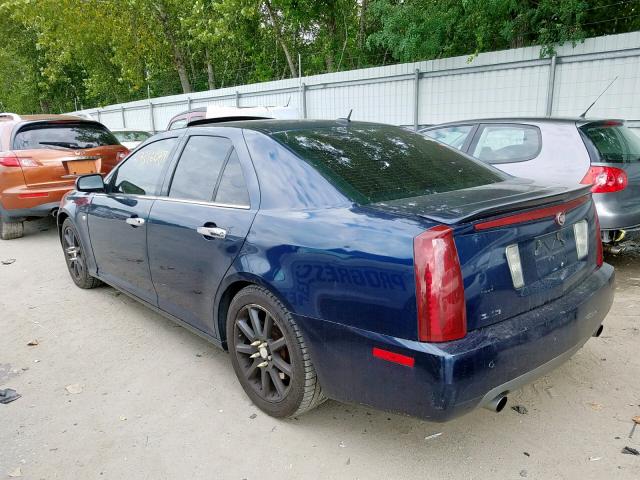 1G6DC67A950164285 - 2005 CADILLAC STS BLUE photo 3