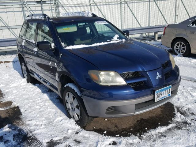 JA4LZ31G13U098219 - 2003 MITSUBISHI OUTLANDER BLUE photo 1