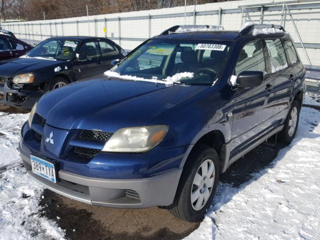 JA4LZ31G13U098219 - 2003 MITSUBISHI OUTLANDER BLUE photo 2