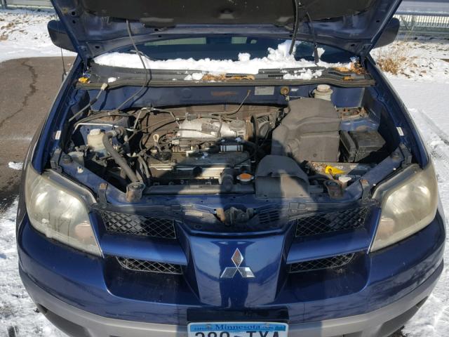 JA4LZ31G13U098219 - 2003 MITSUBISHI OUTLANDER BLUE photo 7