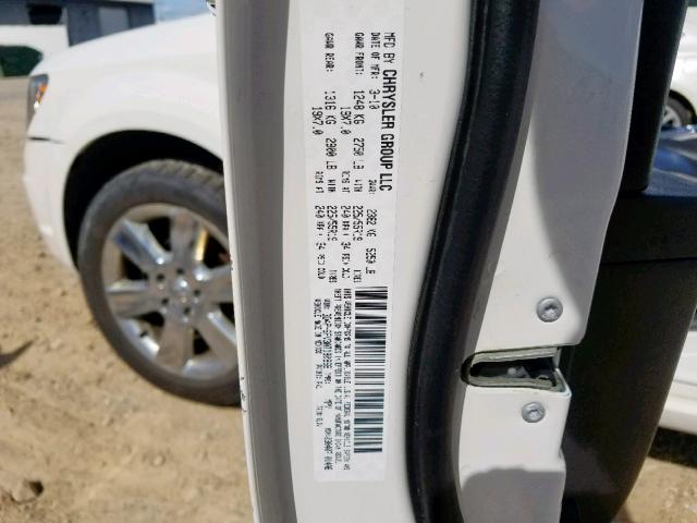 3D4PH6FV3AT180868 - 2010 DODGE JOURNEY R/ WHITE photo 10