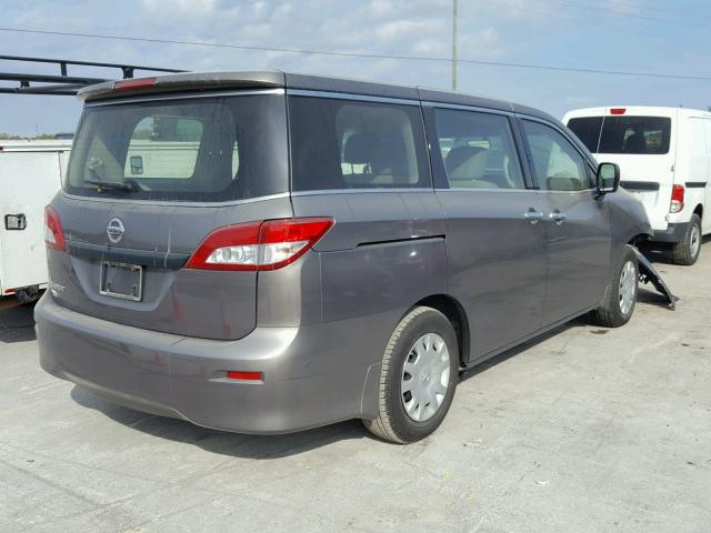 JN8AE2KP5F9120249 - 2015 NISSAN QUEST S GRAY photo 4