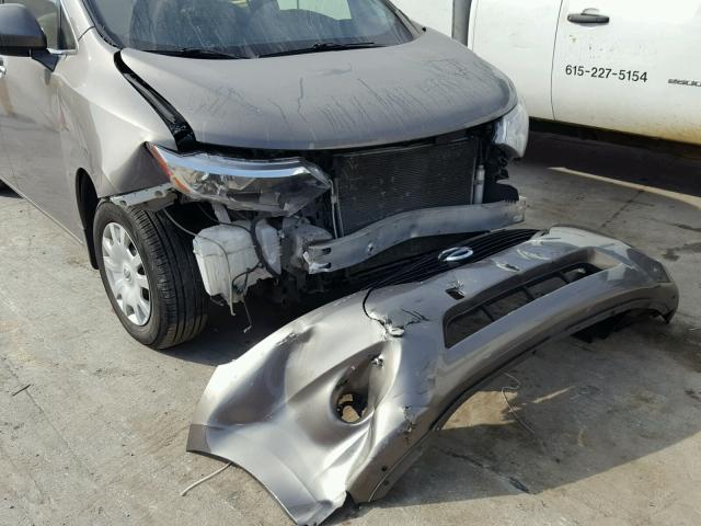 JN8AE2KP5F9120249 - 2015 NISSAN QUEST S GRAY photo 9