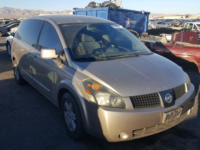 5N1BV28U94N302100 - 2004 NISSAN QUEST S SILVER photo 1