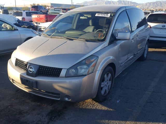 5N1BV28U94N302100 - 2004 NISSAN QUEST S SILVER photo 2