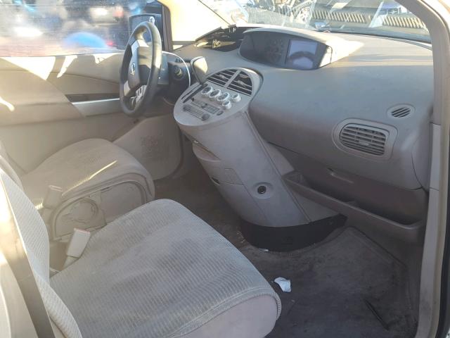 5N1BV28U94N302100 - 2004 NISSAN QUEST S SILVER photo 5