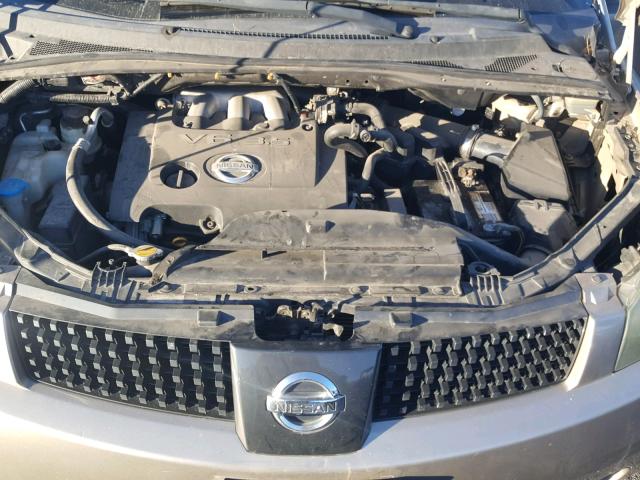 5N1BV28U94N302100 - 2004 NISSAN QUEST S SILVER photo 7