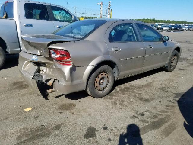 1B3EL46X84N245454 - 2004 DODGE STRATUS SX TAN photo 4