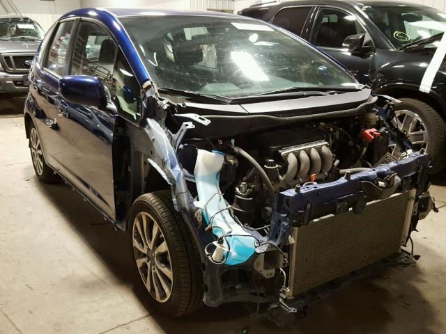 JHMGE8H58DC033037 - 2013 HONDA FIT SPORT BLUE photo 1