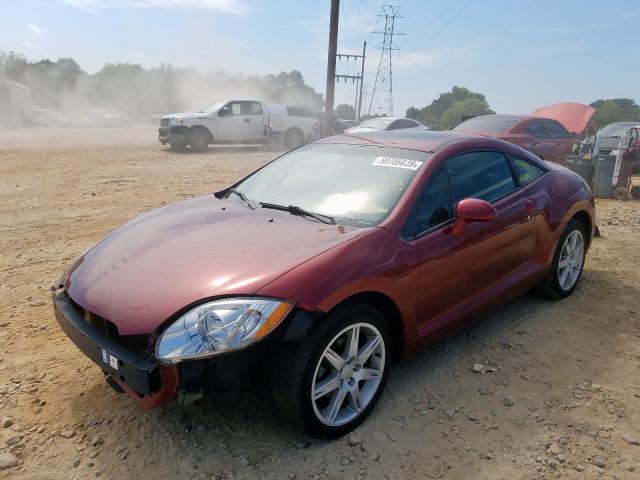 4A3AK24F67E040781 - 2007 MITSUBISHI ECLIPSE GS RED photo 2