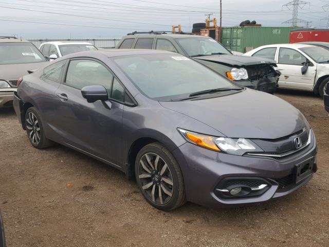 2HGFG3B00EH506078 - 2014 HONDA CIVIC EXL GRAY photo 1