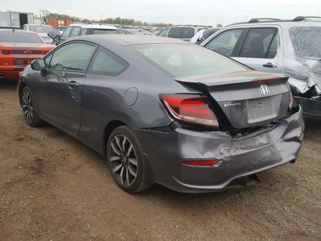 2HGFG3B00EH506078 - 2014 HONDA CIVIC EXL GRAY photo 3