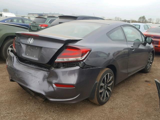 2HGFG3B00EH506078 - 2014 HONDA CIVIC EXL GRAY photo 4