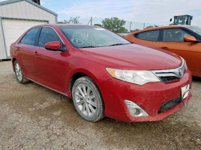 4T1BF1FK6CU553170 - 2012 TOYOTA CAMRY BASE RED photo 1