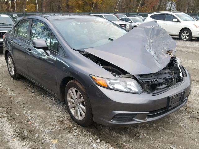 2HGFB2F98CH331478 - 2012 HONDA CIVIC EXL GRAY photo 1